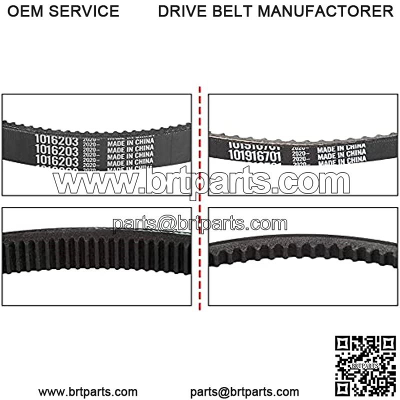 Starter Generator & Clutch Drive Belt for Club Car DS 1997-up, Club Car Precedent 2004-up Gas Golf Cart - Image 2
