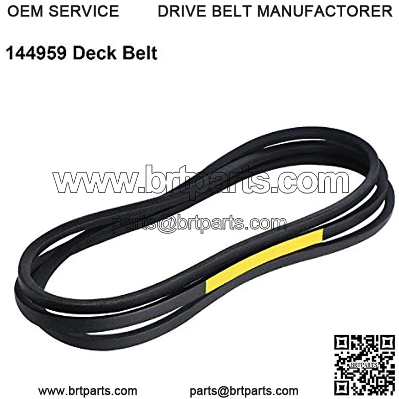 144959 Replacement Deck Belt Lawn Mower Belt Drive Deck Belt Compatible with Craftsman Poulan CT2050C GTH220 LT150 LTH145 PP1846 TP1946A Replacement for 532144959, 1/2 Inch x 95-1/2 Inch - Image 3