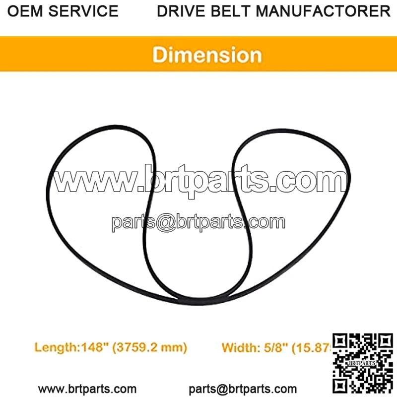 LGT2654 532196103 Deck Drive Belt for Compatible with 587686701 GTH2654 YTH2454 196103 PB22L PBGT22 PBGT26 - Image 2