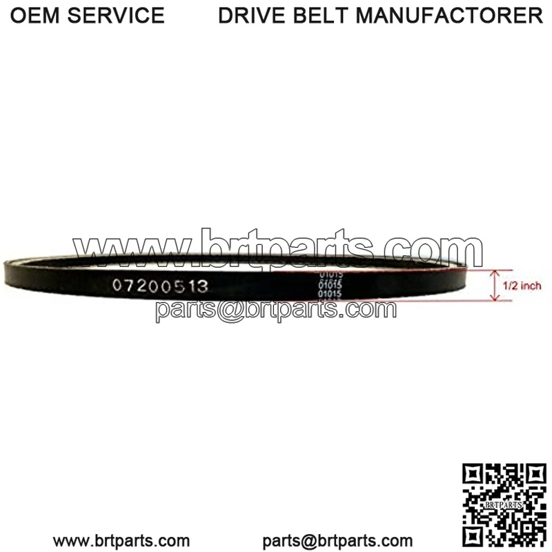V-Belt 1/2" X 40.69" for 07200725, 07200513, 70709200 Snow Blower Auger - Image 2