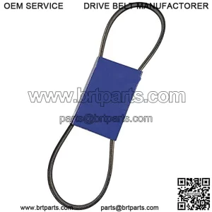 266-016 Raw Edge Belt, 33-1/4in L, 3/8in W, Replaces 07228600 , Black