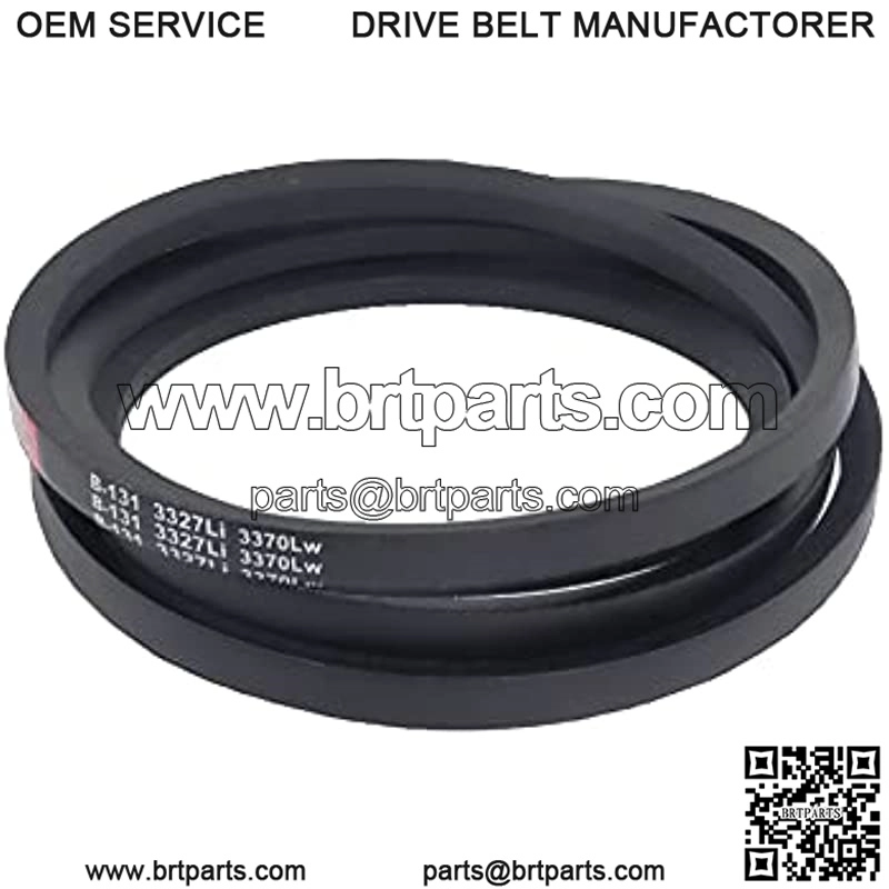 Poweka 754-04077 Replacement Belt 5/8"X134" Compatible with Cub-Cadet MTD Troy-Bilt Lawn Mower Tractor 954-04077, 954-04077A, Toro 112-0332 112-7376, Woods 18879 18879RP