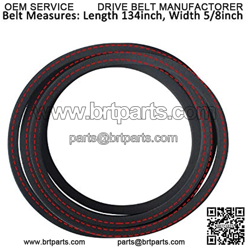 Poweka 754-04077 Replacement Belt 5/8"X134" Compatible with Cub-Cadet MTD Troy-Bilt Lawn Mower Tractor 954-04077, 954-04077A, Toro 112-0332 112-7376, Woods 18879 18879RP - Image 3