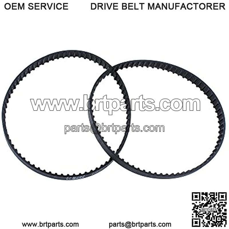 814002-1 140XL037 Belt Compatible with Sears Craftsman Disc Sander Toothed 140XL Belts Replace 113226424(Pack of 2) - Image 2