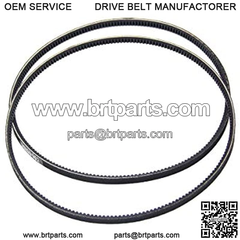 Set of 2 954-0430 754-0430 Cogged V Belt Replacement for MTD Troy Bilt 954-0430A 754-0430A Snow Thrower