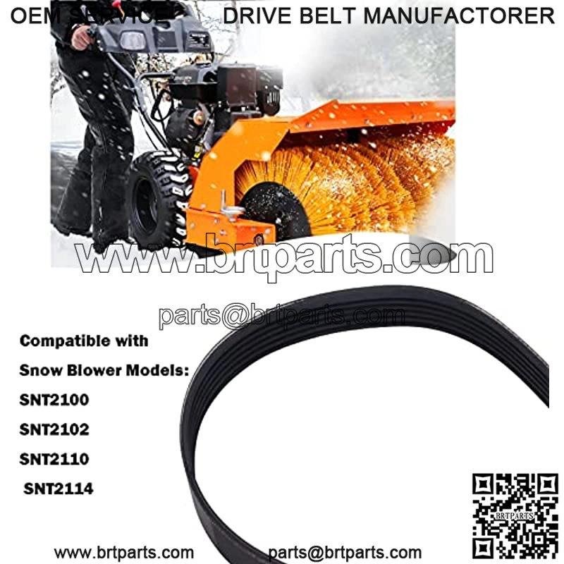 21-Inch Snow Blower Drive Belt Compatible with EGO Snow Blower AVB2306 SNT2100 SNT2102 SNT2110 SNT2114 Replacement Belt - Image 4
