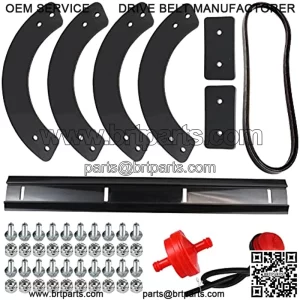 735-04033 735-04032 753-04472 Snowblower Rubber Paddle Set Scraper Bar Belt for 21" MTD Troy Bilt Craftsman Snowthrower and More