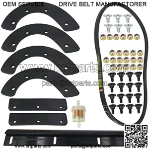 Snowblower Paddles 72523-747-000, Scraper 76322-747-A10, Belt 22431-747-003 for Honda HS521 HS621 Snow Blower with Hardware Kit