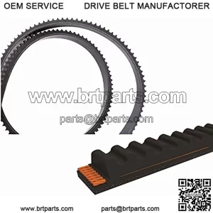 Snowblower Thrower Auger Drive Belt 1/2" x 35 1/4" for MTD Craftsman Husky 754-04050 754-04050A 954-04050 954-04050A