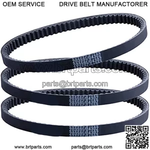 3 Pcs Go Kart Drive Belt 203591 Q4302W 30 Series Compatible with Yerf Dog Q430203W Q43103W Q43203W Manco Carter 5.5hp 6.5hp Kartco 7655 Rotary 12-10052 Belt Replace 3203 3002 Go Kart