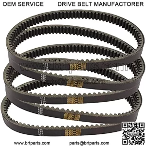 5 Pcs Drive Belt Clutch Compatible with Hammerhead 80T Mid XRX Mud Head Go Kart 6.5HP Engine 9.110.018 - 9.100.018-725 30 Series Torque Converter 9110018 9100018725 Go-Karts 725