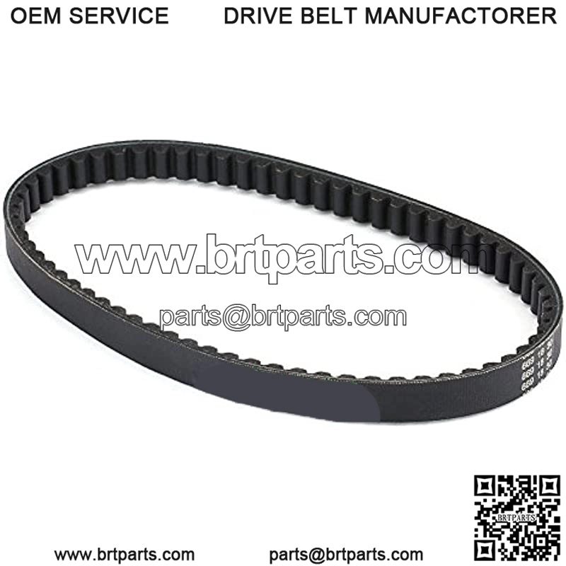Rubber Drive Belt Black V-Belt Replaces for GY6 50CC 139QMB Scooter 669-18-30