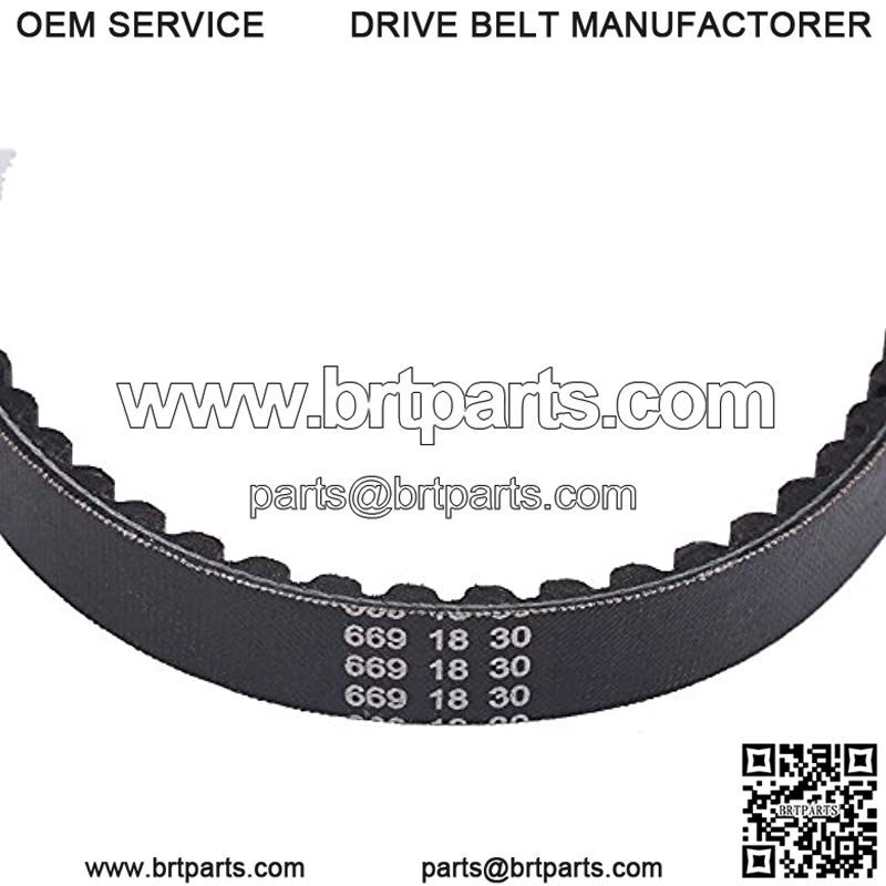 Rubber Drive Belt Black V-Belt Replaces for GY6 50CC 139QMB Scooter 669-18-30 - Image 4