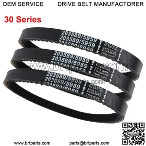 3X Go Kart Drive Belt 30 Series Replaces for Manco 5959 Comet 203589 New 0.75"