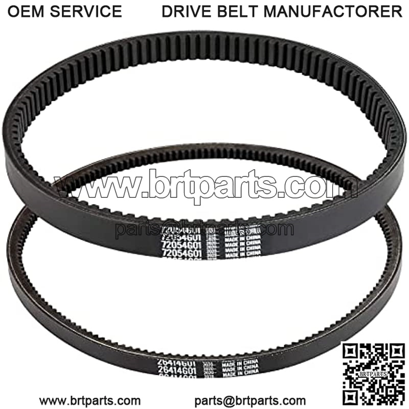 Clutch Drive Belt & Starter Generator Belt Kit for EZGO TXT, Medalist, Workhorse 1994-up Golf Cart with 295/350cc Robin Engines, OEM 72054G01 72024G01 72025G01 26414G01 630587 - Image 3