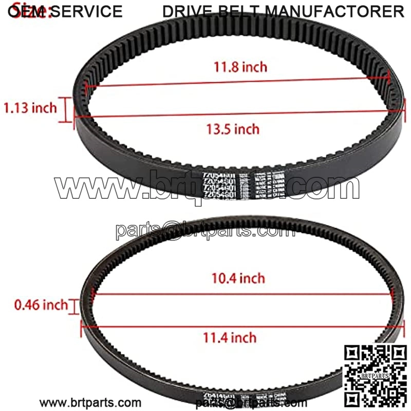 Clutch Drive Belt & Starter Generator Belt Kit for EZGO TXT, Medalist, Workhorse 1994-up Golf Cart with 295/350cc Robin Engines, OEM 72054G01 72024G01 72025G01 26414G01 630587 - Image 4