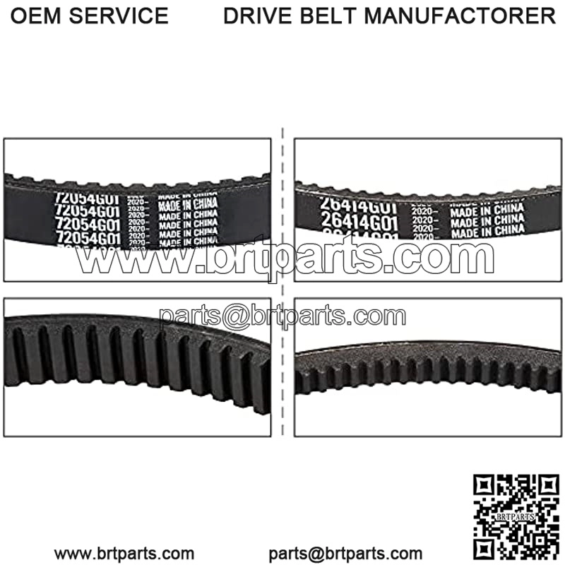 Golf Cart Clutch Drive Belt + Starter Generator Belt for EZGO TXT 4 Cycle Gas 1994-UP Golf Cart 72054G01, 72024G01, 72025G01, 26414G01 - Image 4