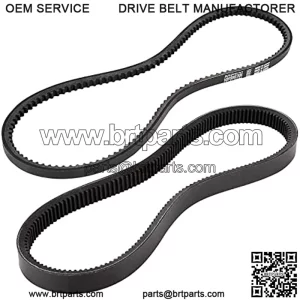 Clutch Drive Belt & Starter Generator Belt Kit for Club Car DS 1997-up, Club Car Precedent 2004-up Gas Golf Cart, Replace OEM 101916701 1016203
