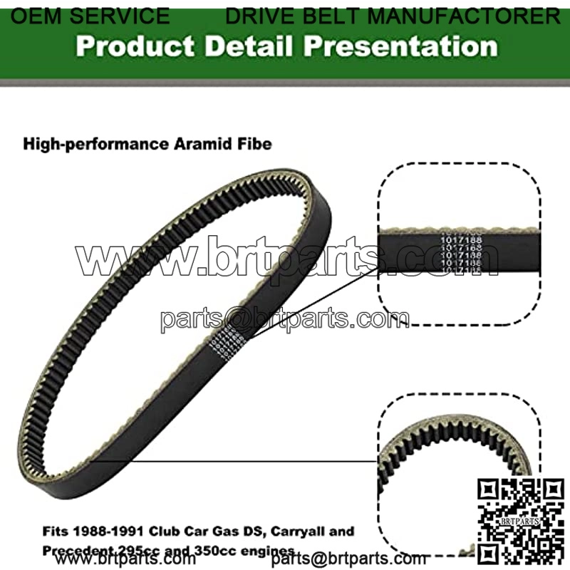 Golf Cart Drive Belt for Club Car DS Precedent 1014081 1017188 - Image 3