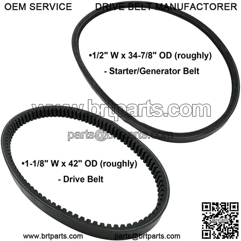 Fit for EZGO 4 Cycle Gas Golf Cart Cushman Marathon Drive Starter Generator Belt - Image 3