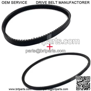 Drive Belt & Starter Generator Belt for Club Car DS 97-22 Precedent Gas Golf Car