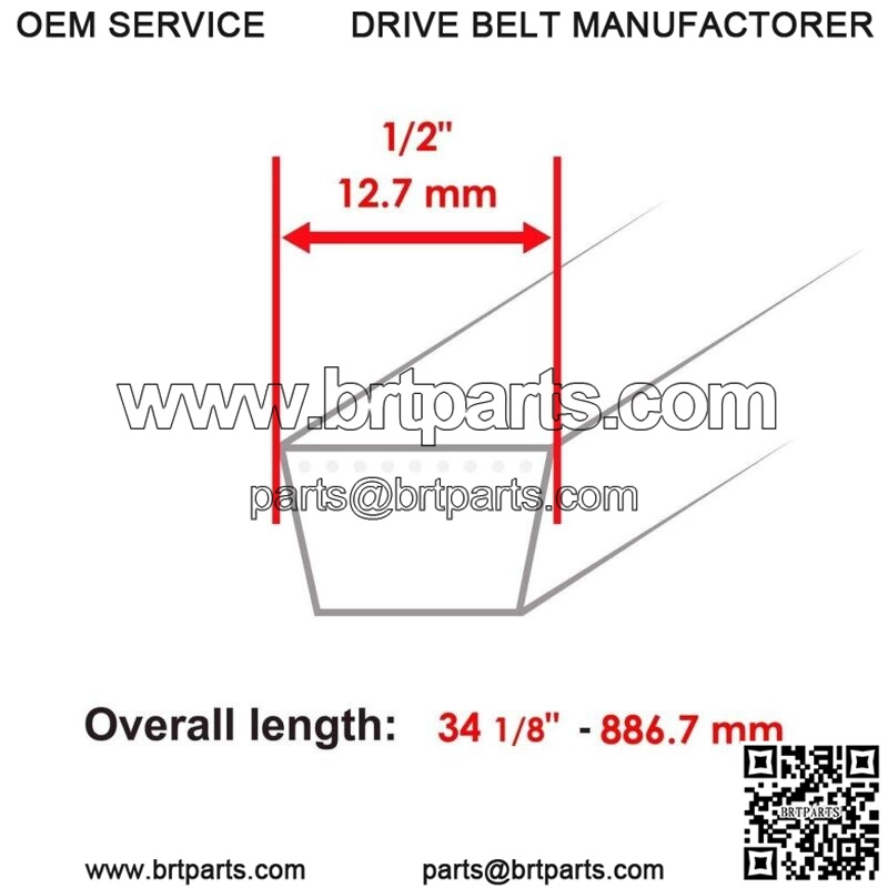 Brand New Clutch Drive & Starter Belt For EZGO 72054G01 26414G01 - Image 2