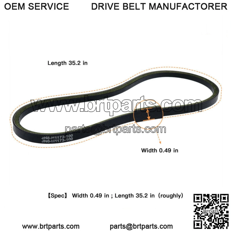 For Yamaha Golf Cart Starter Generator Belt JN6-H1173-00 EPIGC131 G19 G20 G21 - Image 2