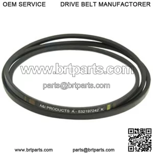 Deck Belt Fits 48" Cut Riders with Single Deck Belt 48" Cut Sing 48" Cut Single