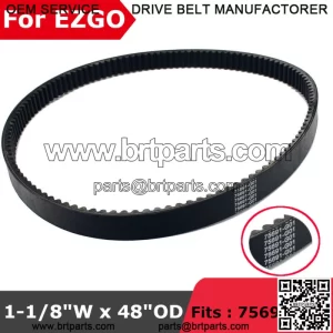 Golf Cart Clutch Drive Belt for EZGO ST480 ST 480 Gas 2004-2022 Fits 75691-G01