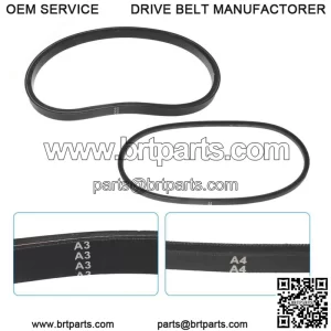 Rubber Starter Generator Drive Belt Kit for Club Car Golf Cart 101916701 1016203