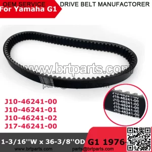 Clutch Drive Belt for Yamaha G1A Gas G1A Electric Golf Cart 76-89 J10-46241-00