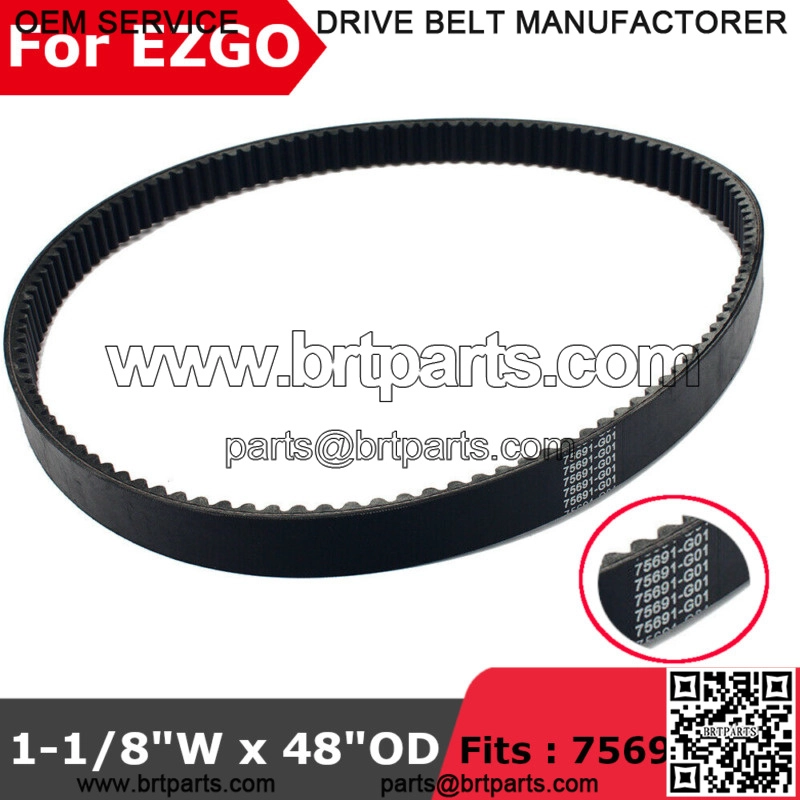 Clutch Drive Belt for E-Z-GO ST 480 ST480 Gas Golf Cart 2004-2022 1-1/8"W x 48"