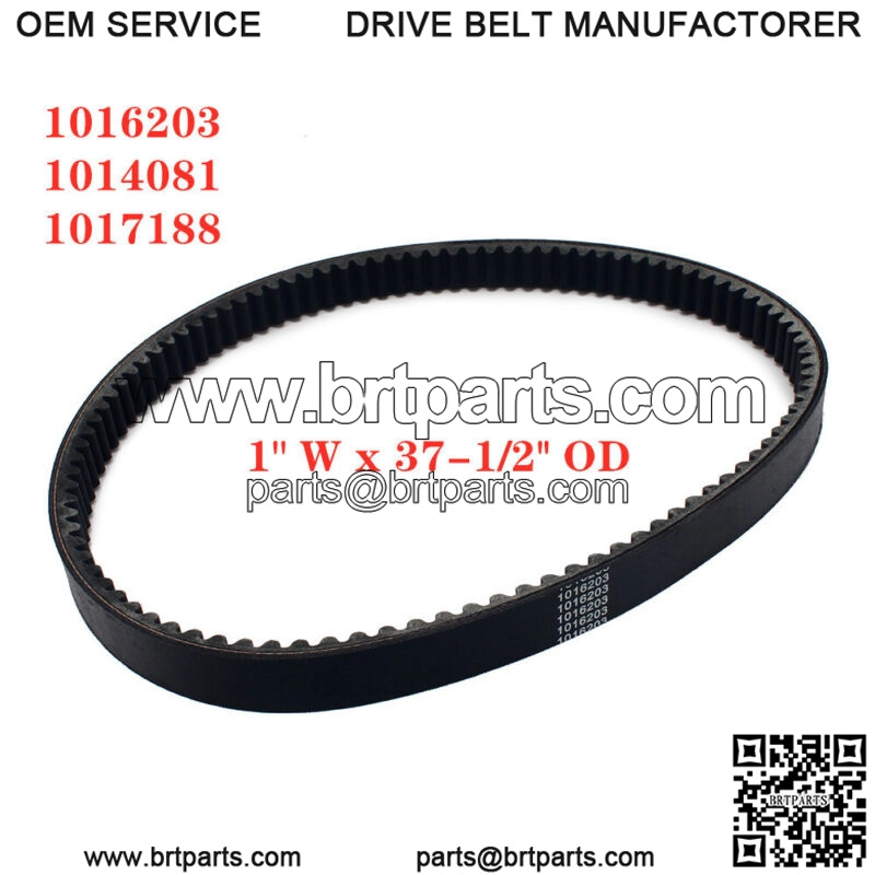 Clutch Drive Belt 1"W x 37-1/2"OD for Club Car Golf Car Precedent 04-22 DS Gas