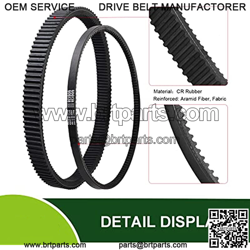 Clutch Drive & Starter Generator Belt Kit for 2008-up EZGO RXV/TXT Golf Cart Models with Kawasaki Engine, Replaces OEM # 606136, 606138, 618630, 16548G1 - Image 4