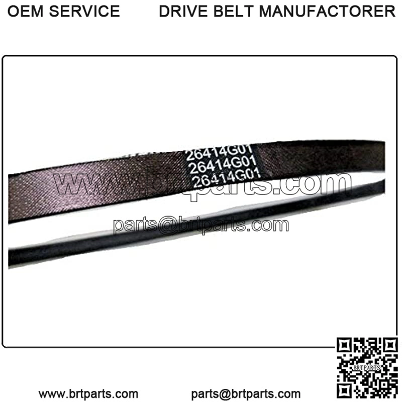 (New EZGO Golf CART Starter Generator Belt 1991-CURRENT 4 Cycle EZGO 26414G01 630587 (Other Models in Description + Free Useful Ebook)
