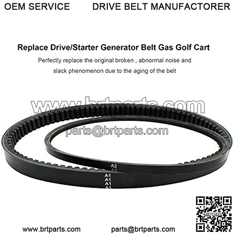 Drive Belt and Starter?Belt, Fits for?EZGO 4 Cycle Gas Golf Cart RXV TXT Cushman Express Marathon Medalist ST Vehicles Terrain 1994-2013,Replace 72054G01, 26414G01-Black - Image 2