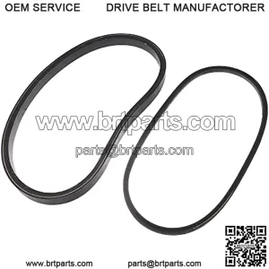 Black Starter Generator Belt and Drive Belt Kit for Club Car 1997-Up Precedent 2004-Up Replace 101916701 1016203 Golf Cart Parts