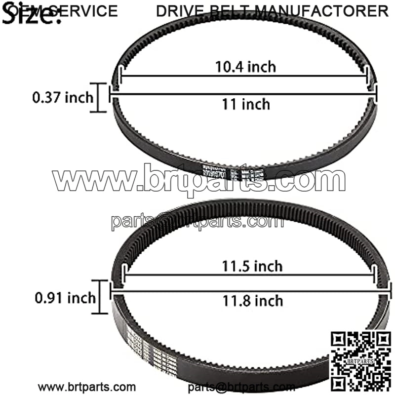 Club Car DS Precedent Drive Belt and Starter Generator Belt Kit Fit Club Car DS 1997-UP, Precedent 2004-UP, Replace 101916701, 1016203 - Image 2