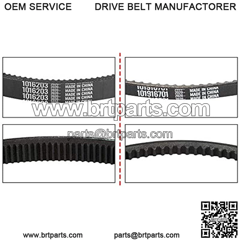 Club Car DS Precedent Drive Belt and Starter Generator Belt Kit Fit Club Car DS 1997-UP, Precedent 2004-UP, Replace 101916701, 1016203 - Image 3