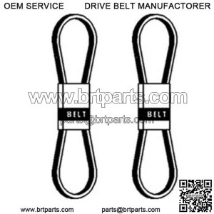2PK V Belt Fits Toro 106-7350 Z Master Z500 Mowers