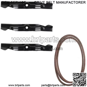 Deck Belt & Heavy Duty Blade 50" Fits Cub Cadet LT1024 13AR11CP712 13AR11CP710