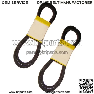 Set of (2) Deck Belts Fits Cub Cadet GT2550 GT2554 Fits MTD RZT42 RZT50