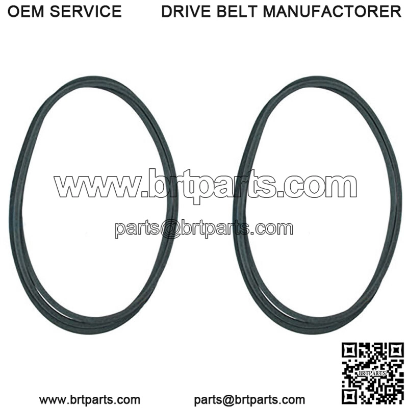 Set of 2 Belts 954-04240 Fits Cub Cadet LTX1050 LTX1050VT SLTX1050 w 50" Deck