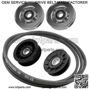 Drive Belt w/Pulleys for John Deere X120 X125 X140 X145 X155R / M155885