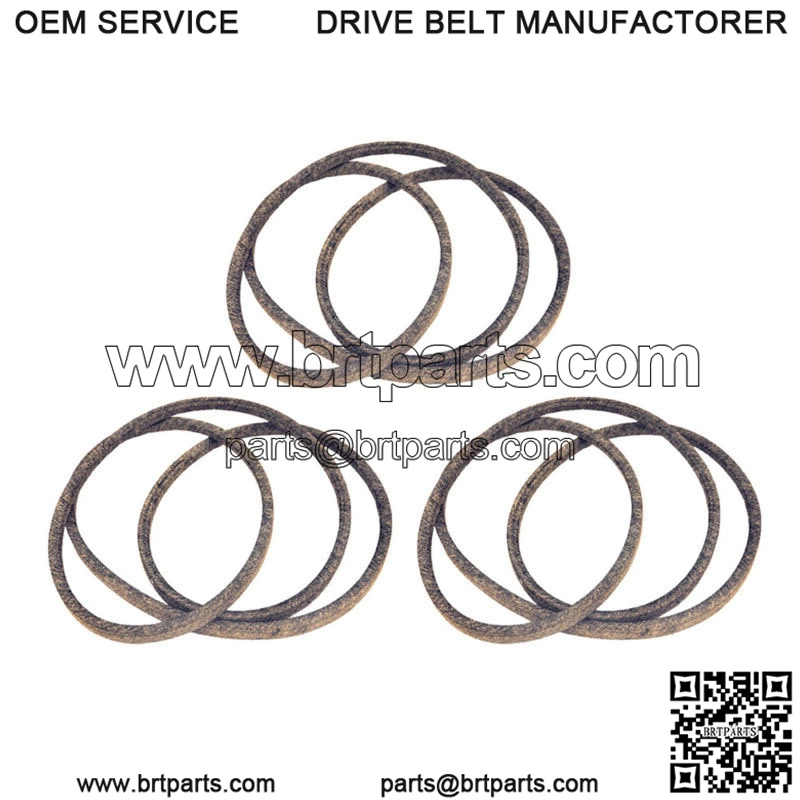 Set of Three Deck Belts 1/2" x 95.5" Fits Husqvarna GTH200 Fits AYP 144959
