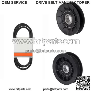 Idler Pulley Kit w/Transmission Drive Belt Fits John Deere D140 D150 D160 D170