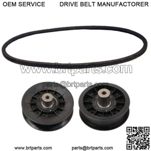 Belt and Idler Set Fits John Deere X300 X304 X310 X320 X324 X330 X340 X350 X354