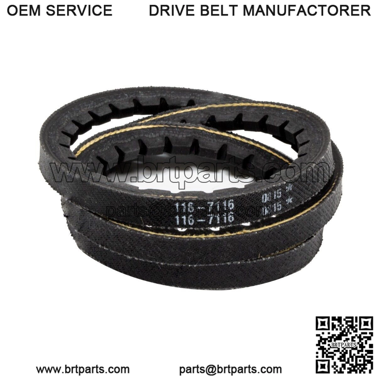 Genuine OEM Toro Cogged Drive Belt Turf Master 30" Deck Lawn Mowers 116-7116