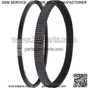 Golf Cart Drive Belt & Starter Belt for EZGO TXT RXV 2011-up 618630 606138